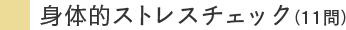 身体的ストレスチェック（18問）